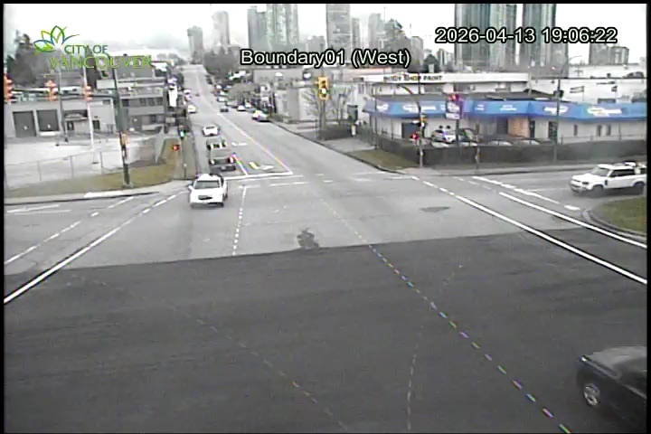 Boundary Road & E 1st Ave - East