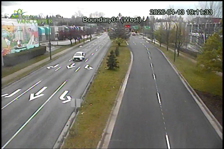 Boundary Road & E 1st Ave - West