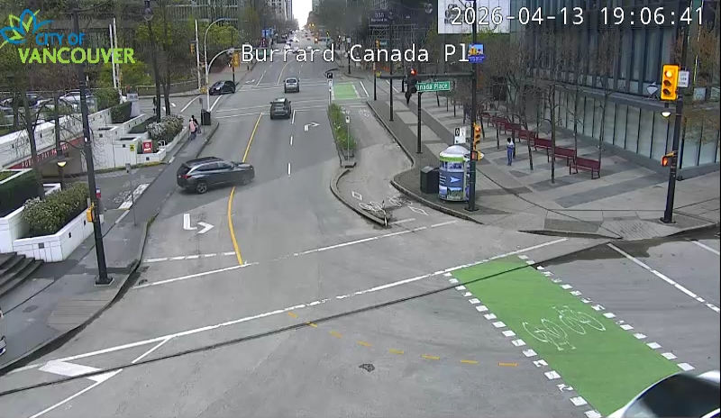 Burrard St & Canada Place - South