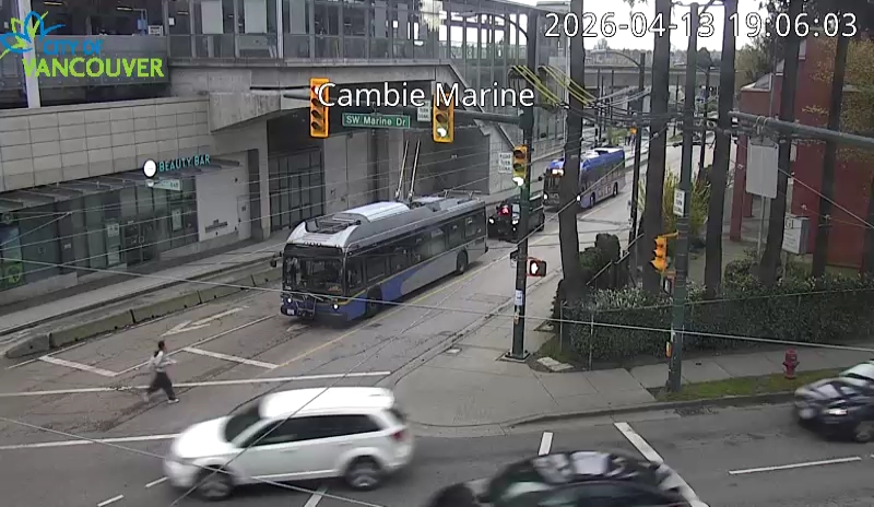 Cambie St & SW Marine Dr - W
