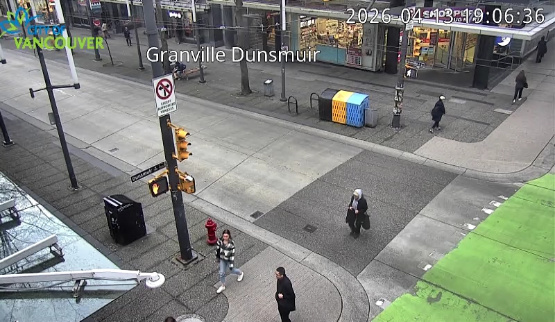 Granville St & Dunsmuir St - North