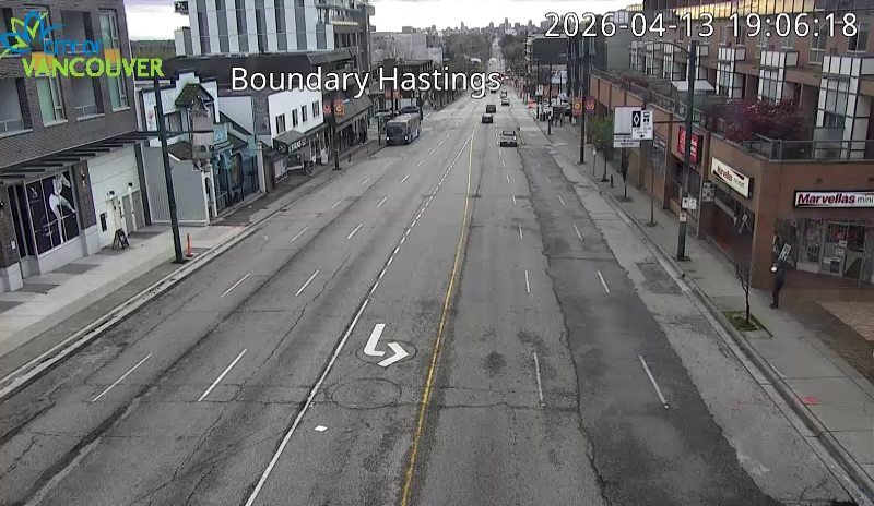 Boundary Rd & E Hastings St - West