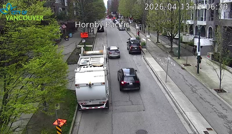 Hornby St and Pacific St - North