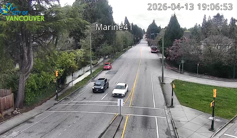 SW Marine Dr and W 41st Ave - East