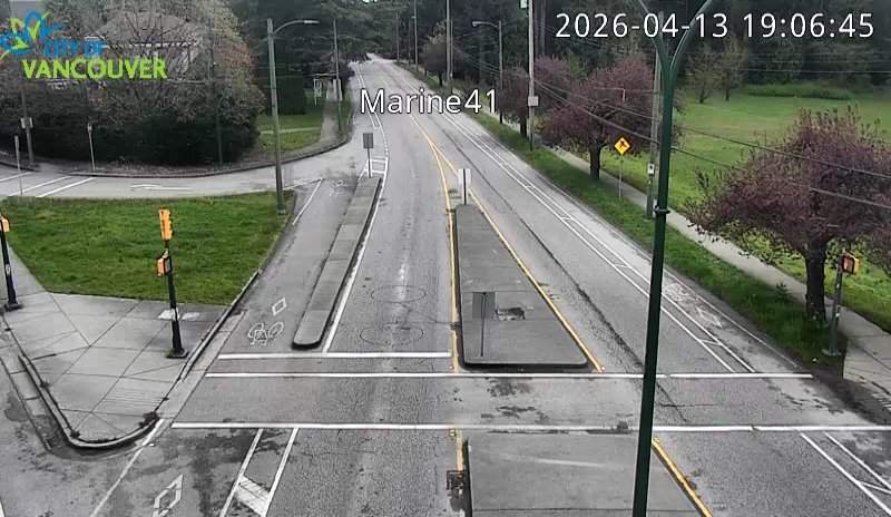 SW Marine Dr and W 41st Ave - East