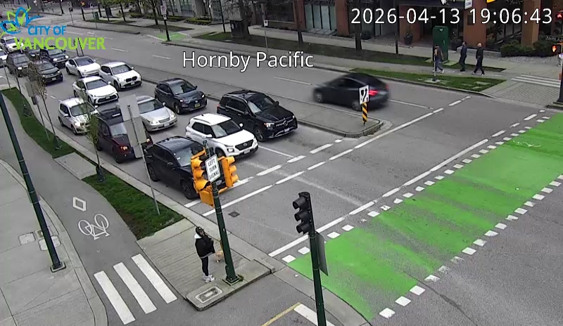 Hornby St and Pacific St - East